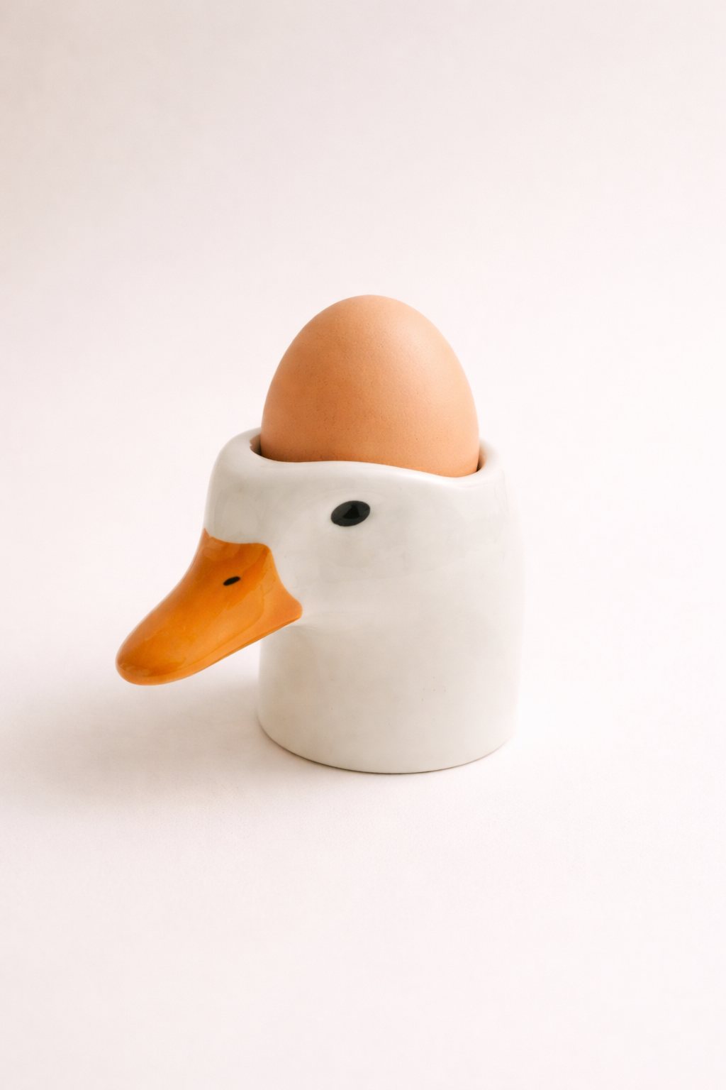 A Ceramic Duck Egg Cup – Handmade Breakfast Egg Holder