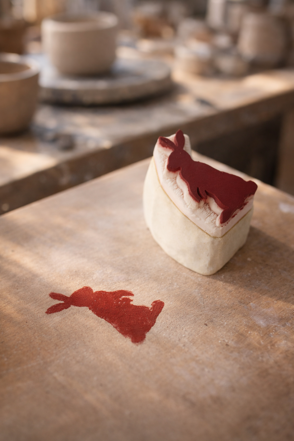 Reusable Ceramic Sponge Stamp for Pottery – Durable Clay Decorating Tool | Custom Designs Available