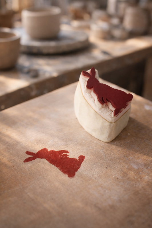 Reusable Ceramic Sponge Stamp for Pottery – Durable Clay Decorating Tool | Custom Designs Available