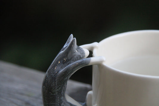 Cat cup (Grey Blue)