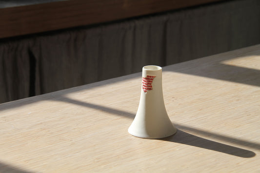 Mini Ceramic Wall Vase – Handmade Decorative Table Flower Holder