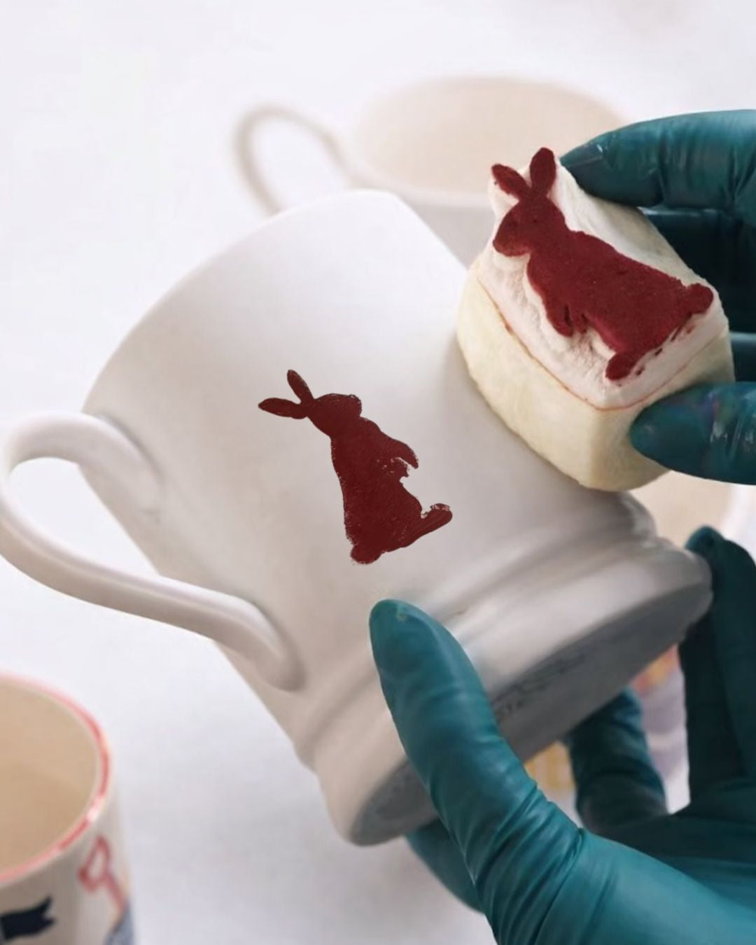 Reusable Ceramic Sponge Stamp for Pottery – Durable Clay Decorating Tool | Custom Designs Available