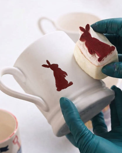 Reusable Ceramic Sponge Stamp for Pottery – Durable Clay Decorating Tool | Custom Designs Available