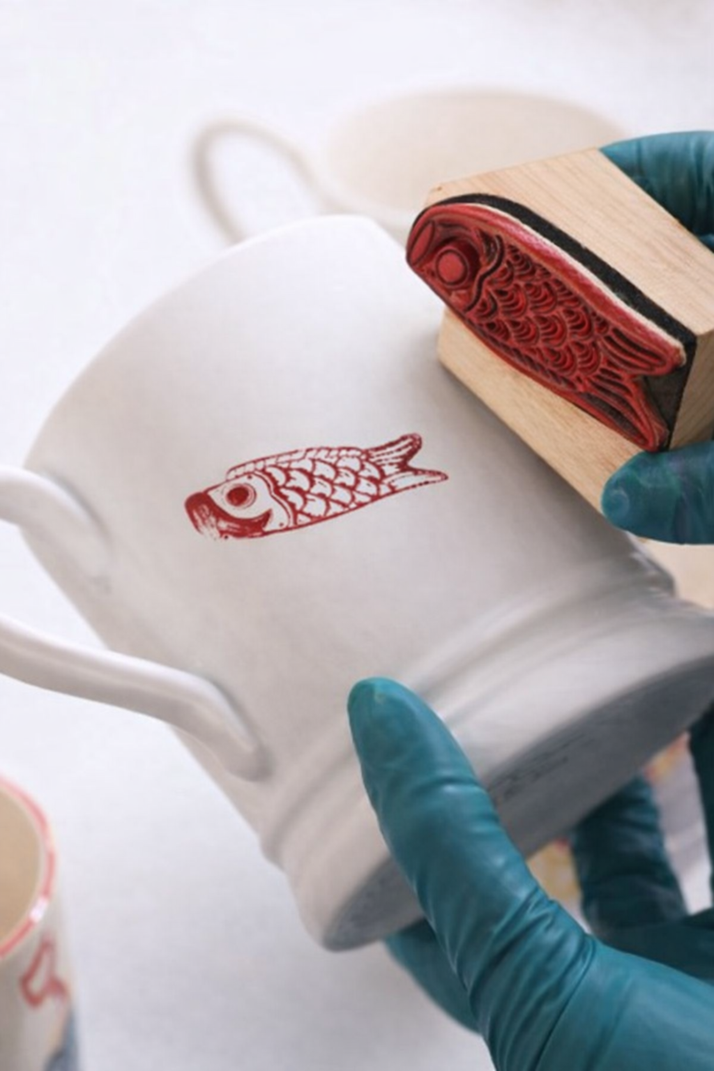 Reusable Pottery Sponge Stamp – Ceramic Clay Fish Stamp Tool for Pottery Decoration (Copy)