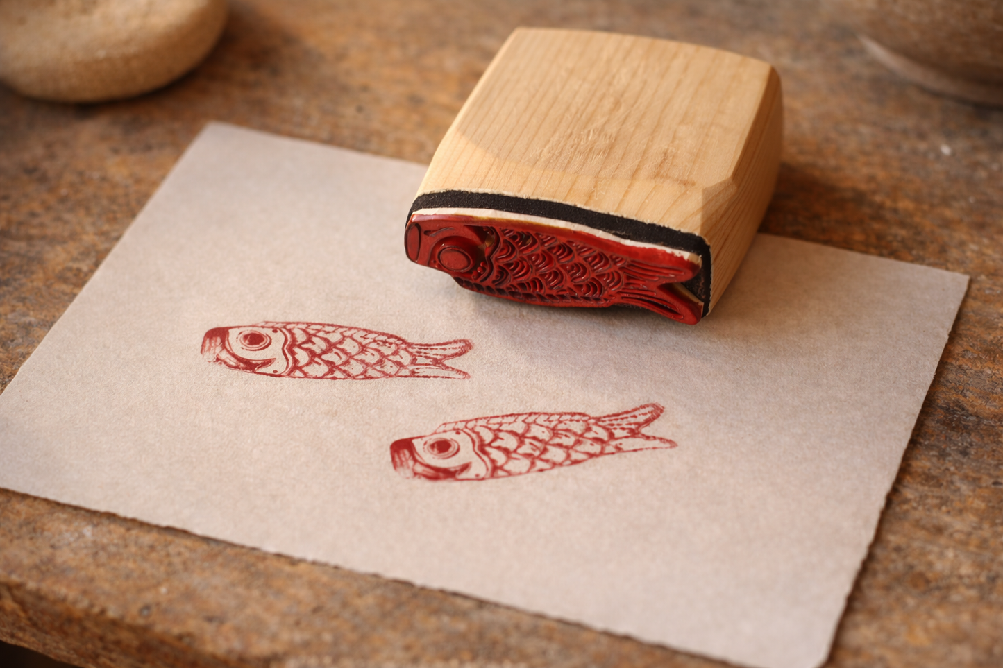 Reusable Pottery Sponge Stamp – Ceramic Clay Fish Stamp Tool for Pottery Decoration (Copy)