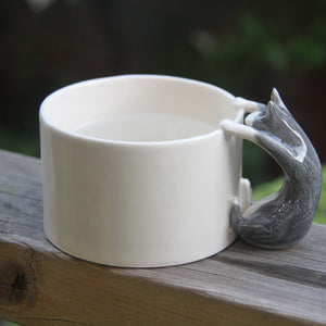 Cat cup (Grey Blue）
