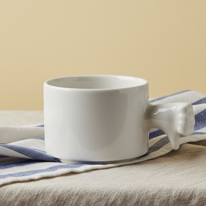 Gesture Ceramic Mug – Handmade Porcelain Coffee Cup（Thumb  down）