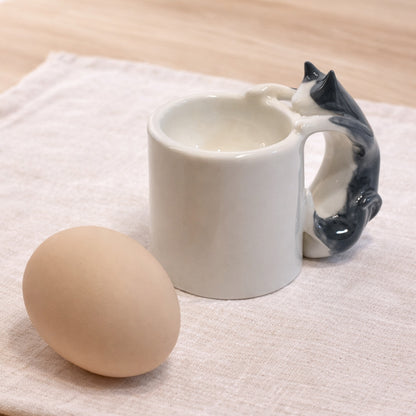 Cat Egg Cup (set of 3) – A Playful Ceramic Breakfast Object | 4am Product Design