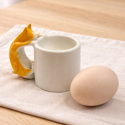Cat Egg Cup (set of 3) – A Playful Ceramic Breakfast Object | 4am Product Design